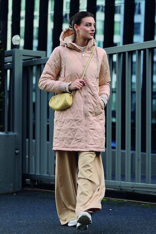 Gabria Kapşonlu Kadın Mont Bej