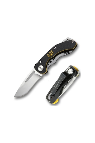Cat Da980010 Kemer Askı Kancalı Katlanabilir 12cm Paslanmaz Çelik Kamp Çakısı