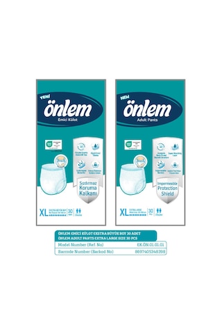 Önlem Xlarge Emici Külot - 30 Adet XL
