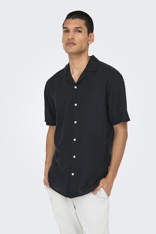 Only & Sons Erkek Gömlek 22025116 Siyah Siyah