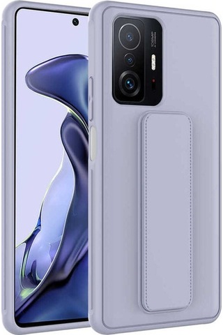 Xiaomi Mi 11t Pro 5g Kılıf Zore Qstand Kapak Gri