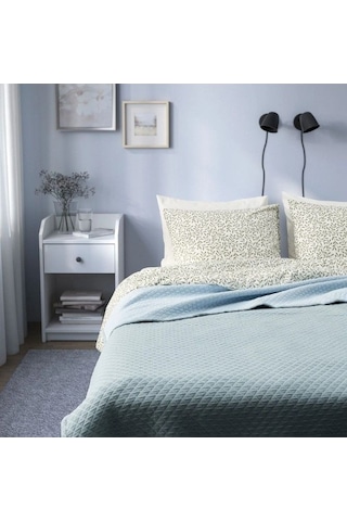 Ikea Praktvıal Polar Koltuk Örtüsü Çift Kişilik 250 X 260 Cm Lacivert