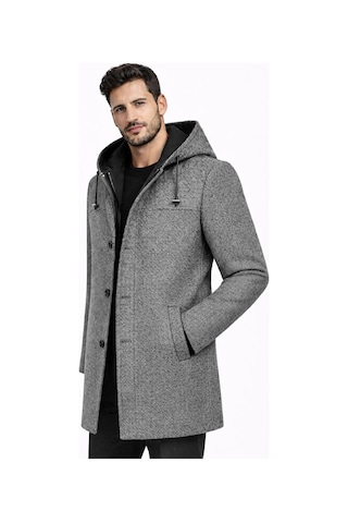 Classics Men Claassics Men Erkek Regular Fit Kaşe Kaban Ceket - 7530 Gri