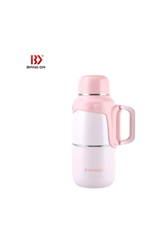 Tantitoni Pembe Askılı Ve Tutacaklı Paslanmaz Çelik Termos 800ml Pembe