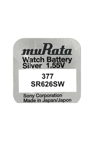 Murata Sr626sw 377 1 Adet Japon Kol Saati Pili