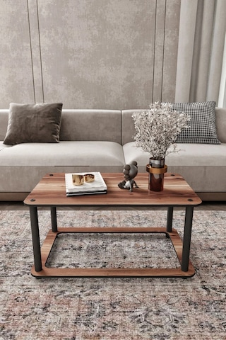 Hole Dikdörtgen Orta Sehpa Ceviz Ceviz