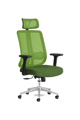 Calitteoyuncukoltuk Calitte Yönetici Çalışma Koltuğu | Spark Başlıklı | Yeşil Krom