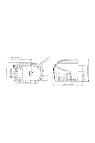 Seaflo Otomatik Sintine Pompası 1100 GPH 12V