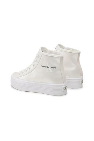 Jeans Bold Vulc Flatf Mid Laceup Sneakers Ekru