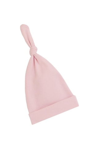 Babygiz Yenidoğan Kız Erkek Bebek %100 Pamuklu Penye Extra Yumuşak Hafif Terletmez Bere 0-6 Ay Pudra