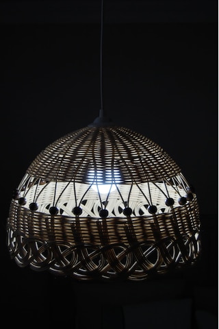 Rattan Lüx Avize Bej