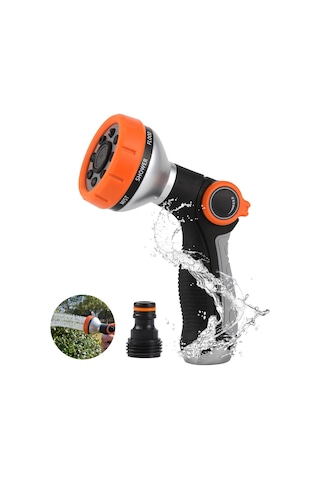 Singree 8 Ayarlanabilir Modlu Bahçe Hortumu Nozulu - Çim, Araba Ve Evcil Hayvanlar İçin Pratik Spreyleme Çözümü