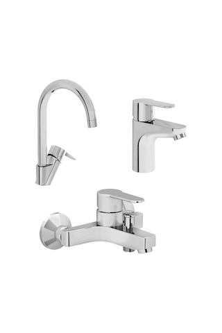 Artema Win S Mutfak + Banyo Batarya Seti Krom