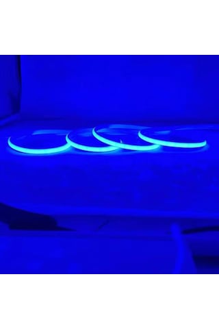 Yüksek Lümenli Neon Şerit Led 100 Metre 220v 6x10 Mm Renk Seçimi-Metre Seçimi Mavi-100 Metre