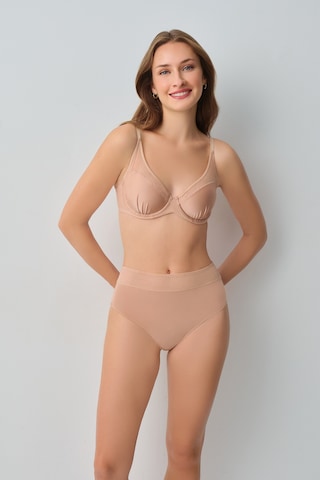 Suwen Aura Yüksel Bel Slip Külot Wsl10210296272 Nude