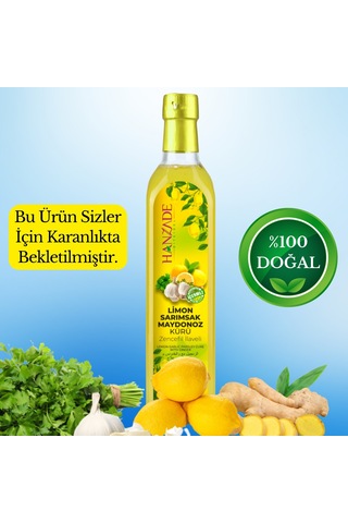 Hanzade Bitkisel Limon Sarımsak Maydanoz Kürü 500 ML Cam Şişe