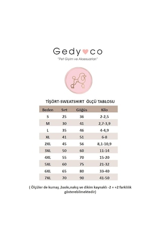 Gedyco Bear Premium Peluş Küçük Irk Köpek Sweatshirtü