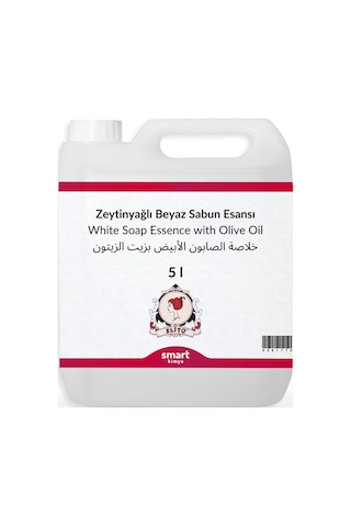 Zeytinyağlı Beyaz Sabun Esansı 5 Litre