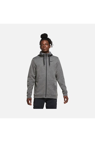 Nike Therma Full-zip Training Hoodie Erkek Sweatshirt Gri
