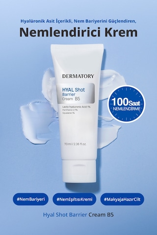 Hyalüronik Asitli Nem Bariyerini Güçlendiren Nemlendirici Krem Dermatory Hyal Shot Barrier Cream B5