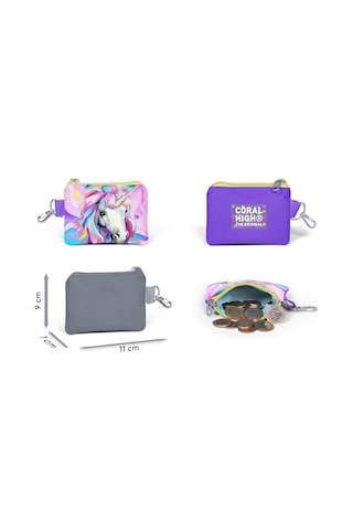 Coral High Unicorn Bozuk Para Çantası - Kız Çocuk