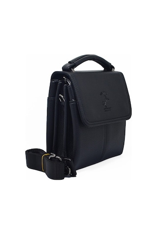 Erkek Siyah Çapraz Askılı Omuz Ve El Çantası Siyah