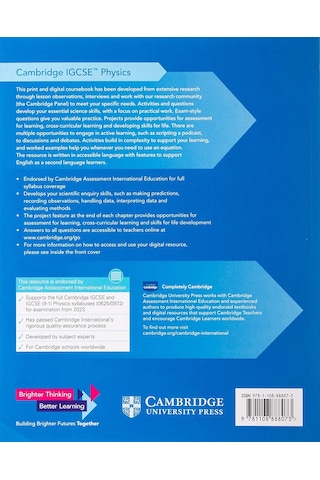 Cambridge Igcse Physics Coursebook With Digital Access 2 Years