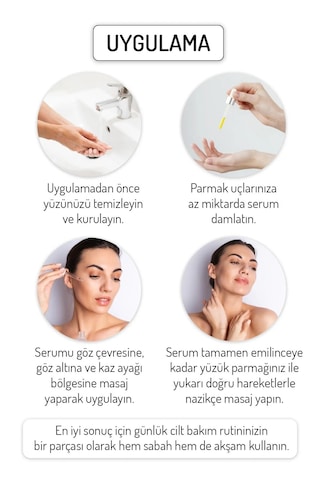 Nanoderma Yaşlanma Karşıtı Serum Göz Çevresi Göz Altı Serumu Kırı