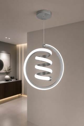 Venor Led Sarkıt Avize Beyaz Işık Gri