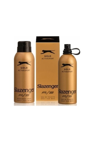 Slazenger Gold Active Sport Erkek Parfüm EDT 125 ML + Sprey Deodorant 150 ML