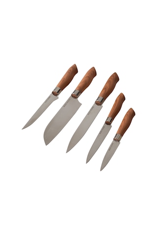 Mudo Home Ahşap Blok 5'li Bıçak Seti Diğer