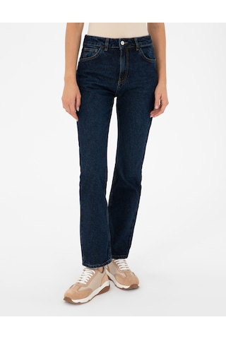 Pierre Cardin Kadın Koyu İndigo Jean Pantolon 50291374-vr089 Koyu İndigo