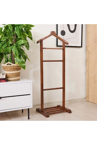 Just Home Tek Tepeli Dilsiz Uşak - Ceviz - 120 Cm Ceviz