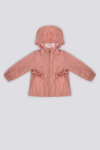 U.S. Polo Assn. U.S. Polo Assn Light Shades Pembe Kız Bebek Yağmurluk Pudra