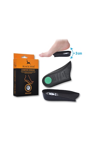 Black Deer Extender 3 CM Siyah Boy Uzatıcı Tabanlık - Siyah