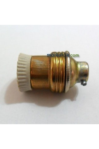 Marketcik Sarı Metal Porselen E14 Bronz Duylar