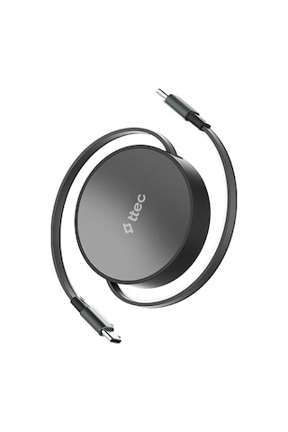 Ttec Usb-c - Usb-c Mini Makaralı 100w Pd/qc 120cm Hızlı Şarj Kablosu