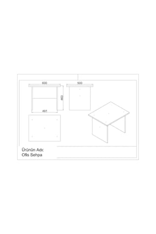 Robinhome Robin Home Verona Abc Ofis Büro Masa Takımı Ofis Masası + Keson +