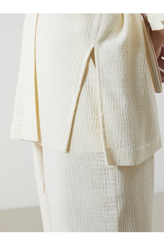 Lcw Vision Bej Şal Yaka Oversize Kadın Kimono