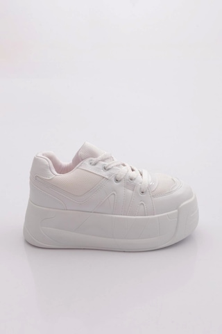 Dgn Sp191 Kadin Sneaker Ayakkabi Beyaz