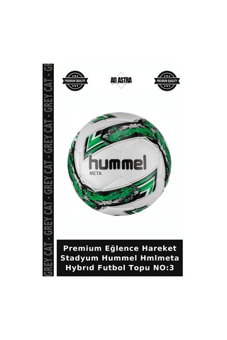 Premium Eğlence Hareket Stadyum Hummel Hmlmeta Hybrıd Futbol Topu No:3 Çok Renkli