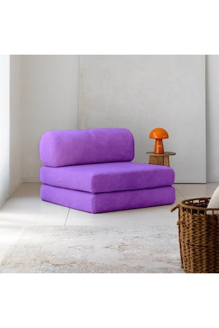 Modüler Legom Tekli Koltuk Mor