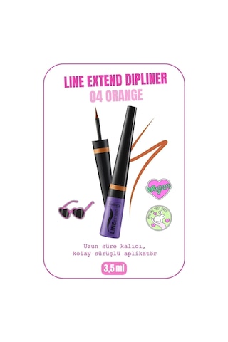 Callista Line Extend Dipliner Uzun Süre Kalıcı - 04 Zesty Orange - Turuncu