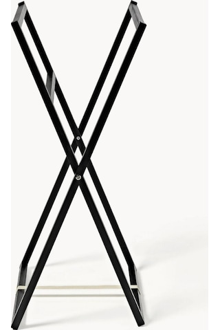 Katlanır Metal Banyo Havlu Askılığı Siyah