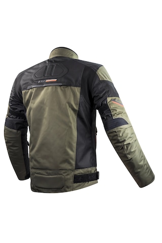 Ls2 Shadow Haki - Siyah - Neon Turuncu 4 Mevsim Motosiklet Montu