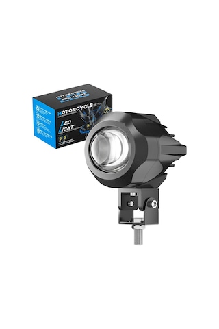 Motosiklet Sis Farı Spot Led Beyaz Sarı Renk Metal Kasa 2 Adet Takım Motosiklet Ekipman Lamba