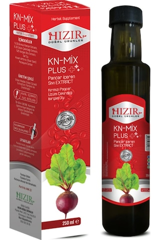 Hizir Kn-Mix Plus 250Ml. Kirmizi Pancar Üzüm Çekirdeği Ekstraktı