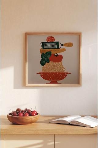 Ahşap Çerçeveli Mdf Kare Tek Tablo Kendi Tablo Setinizi Oluşturacağınız Liste Mutfak03 42 X 42 Çerçeveli Tx1185