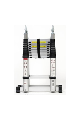 Cardilife 310 Cm +310 Cm -10+10 Basamaklı Alümınyum Teleskopik Merdiven - A Tipi Uzayan Merdiven 10+10