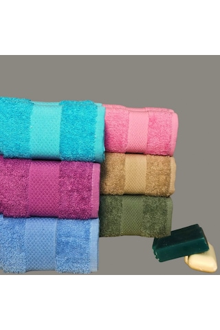 Bimar Bukle Dray El Ve Yüz Havlusu 50 X 80 Cm X 12 Adet Çok Renkli